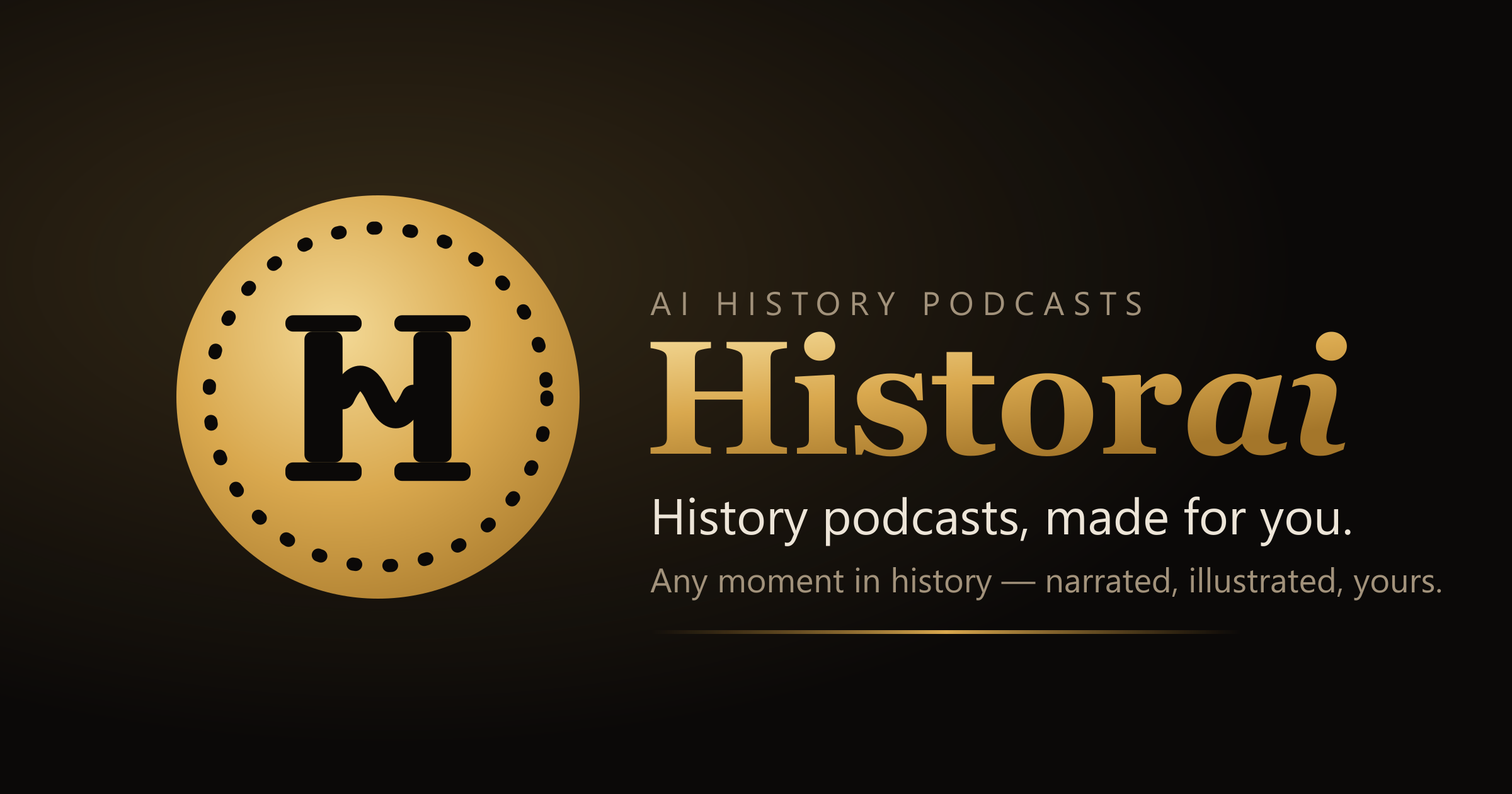 I built a history podcast you can interrupt to ask the hosts anything logo